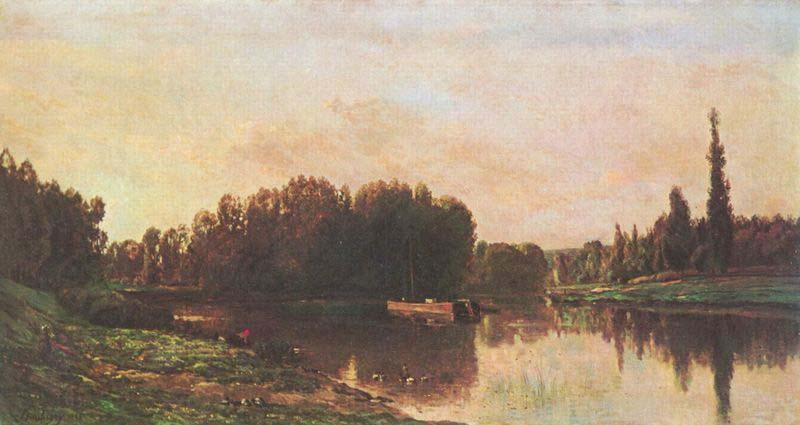 Charles-Francois Daubigny Typical painting of Seine and Oise Spain oil painting art